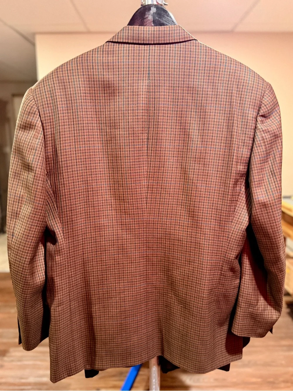 Dior Brown Glen Plaid Sportcoat with Tan Lining